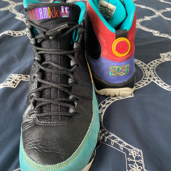 Nike Air Jordan9 IX retro dream it do it men’s size 10 black/multicolor sneakers - Picture 5 of 7